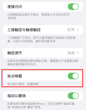 黄龙苹果授权维修站分享iPhone轻点无法唤醒怎么办 