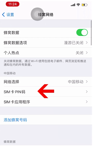 黄龙苹果14维修网分享如何给iPhone14的SIM卡设置密码 